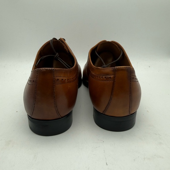 BRAND NEW Aldo Sirari Cap Toe Brogue Oxfords Cognac Brown Leather Men’s Size 10 - Picture 7 of 7